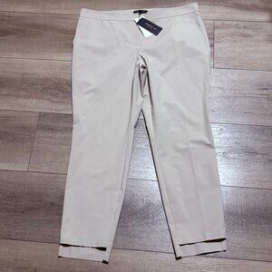 NWT Lafayette 148 Manhattan Step Hem Pants Size 14